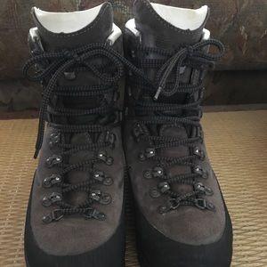 Mountaineering boots.